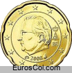 Bélgica 20 euro cents coin (2a edition)