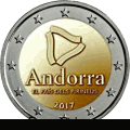 Andorra conmemorative coin of 2017