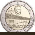 Luxembourg conmemorative coin of 2016