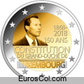 Luxembourg conmemorative coin of 2018