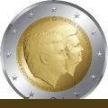 Moneda conmemorativa de Holanda-Paises Bajos del a�o 2014