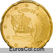 Moneda de 20 centimos de Chipre (1a edicion)
