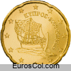 Moneda de 20 centimos de Chipre (1a edicion) Moneda de 20 centimos de Chipre (1a edicion)