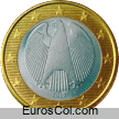 Moneda de 1 euro de Alemania (1a edicion) Moneda de 1 euro de Alemania (1a edicion)