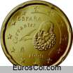 España 20 euro cents coin (1a edition)