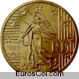 Moneda de 50 centimos de Francia (1a edicion)