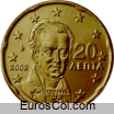 Moneda de 20 centimos de Grecia (1a edicion)