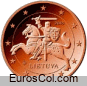 Moneda de 2 centimos de Lituania (1a edicion)