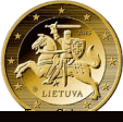 Moneda de 50 centimos de Lituania (1a edicion)