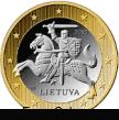Lituania 1 euro coin (1a edition)
