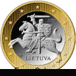 Moneda de 1 euro de Lituania (1a edicion) Moneda de 1 euro de Lituania (1a edicion)
