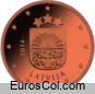 Moneda de 2 centimos de Letonia (1a edicion)
