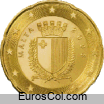 Moneda de 20 centimos de Malta (1a edicion)
