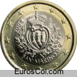 Moneda de 1 euro de San Marino (1a edicion) Moneda de 1 euro de San Marino (1a edicion)