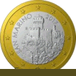 Moneda de 1 euro de San Marino (2a edicion) Moneda de 1 euro de San Marino (2a edicion)