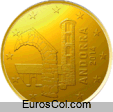 Moneda de 50 centimos de Andorra (1a edicion) Moneda de 50 centimos de Andorra (1a edicion)