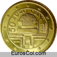 Moneda de 50 centimos de Austria (1a edicion)