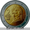 Austria 2 euros coin (1a edition)
