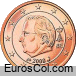 Bélgica 1 euro cent coin (2a edition)