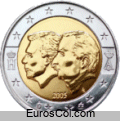 Moneda conmemorativa de Bélgica del a�o 2005