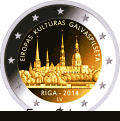 Latvia conmemorative coin of 2014