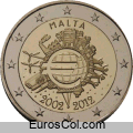 Malta conmemorative coin of 2012