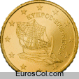 Moneda de 50 centimos de Chipre (1a edicion)