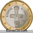 Moneda de 1 euro de Chipre (1a edicion)