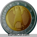 Moneda de 2 euros de Alemania (1a edicion)
