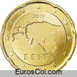 Estonia 20 euro cents coin (1a edition)