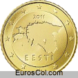 Moneda de 50 centimos de Estonia (1a edicion) Moneda de 50 centimos de Estonia (1a edicion)
