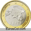 Moneda de 1 euro de Estonia (1a edicion)
