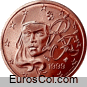 Moneda de 2 centimos de Francia (1a edicion)