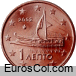 Grecia 1 euro cent coin (1a edition) Grecia 1 euro cent coin (1a edition)