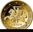 Moneda de 50 centimos de Lituania (1a edicion) Moneda de 50 centimos de Lituania (1a edicion)