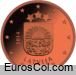 Letonia 1 euro cent coin (1a edition) Letonia 1 euro cent coin (1a edition)