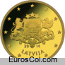 Moneda de 10 centimos de Letonia (1a edicion)