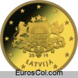 Moneda de 50 centimos de Letonia (1a edicion) Moneda de 50 centimos de Letonia (1a edicion)