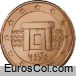 Moneda de 1 centimo de Malta (1a edicion)