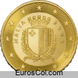 Moneda de 50 centimos de Malta (1a edicion) Moneda de 50 centimos de Malta (1a edicion)