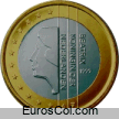 Moneda de 1 euro de Holanda-Paises Bajos (1a edicion)