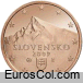 Moneda de 1 centimo de Eslovaquia (1a edicion)