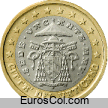 Vaticano 1 euro coin (2a edition)